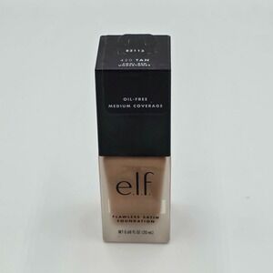 E.L.F. Flawless Satin Foundation Oil-Free Medium Coverage 83113 #420 Tan 0.68 Fl